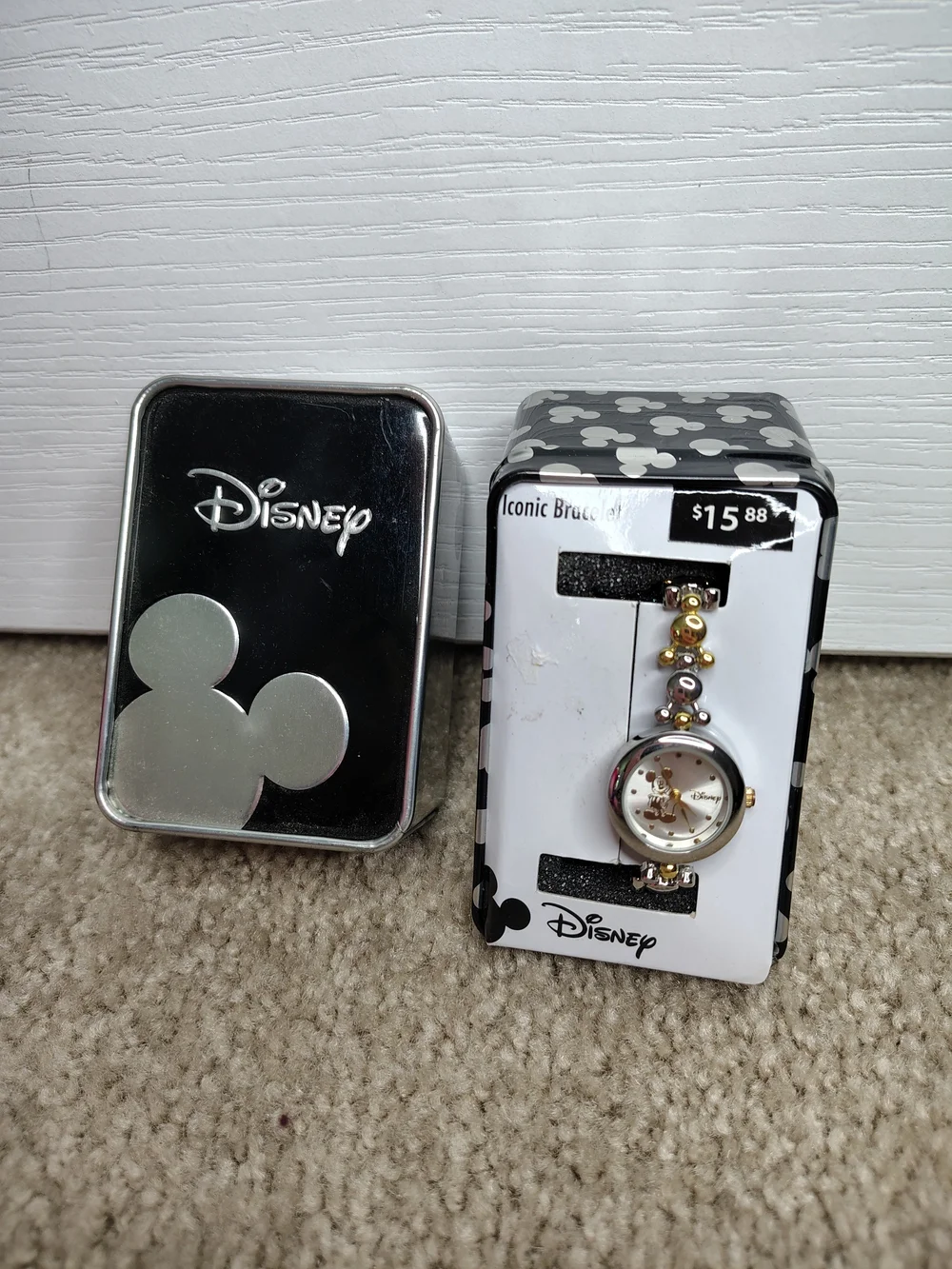 Disney Iconic Mickey Mouse Bracelet Watch - Gold & Silver Tones